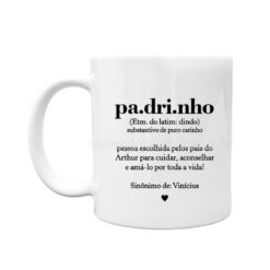 Caneca "Padrinho" (batismo) Personalizada