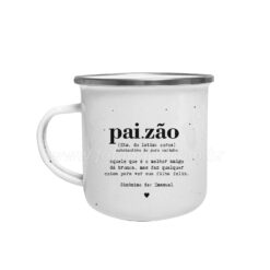 Caneca Esmaltada "Paizão" personalizada