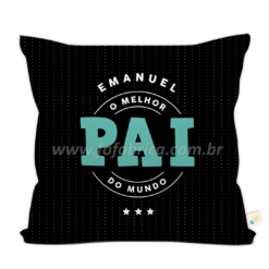 Almofada "Melhor Pai do Mundo" personalizada