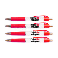 Canetas "Enfermagem" Personalizadas (kit c/ 4 unidades)