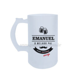 Caneca de Chopp "O Melhor Pai c/ Cerveja" personalizada