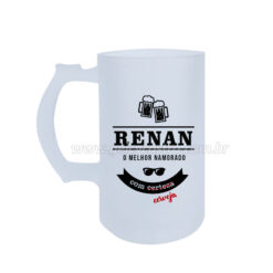 Caneca de Chopp "O Melhor Namorado com Cerveja"