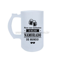 Caneca de Chopp "Para uso Exclusivo do Melhor Namorado"