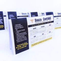 Calendários de Mesa 2026 Personalizados c/ sua Marca