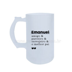 Caneca de Chopp "Melhor Pai" personalizada