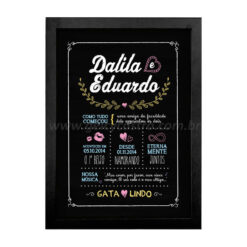 Quadro Chalkboard Personalizado