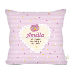 Almofada "Vó Coruja" personalizada