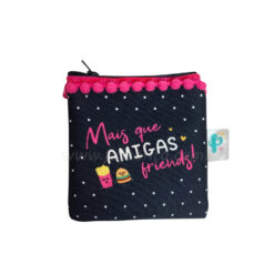 Porta Moedas "Mais que Amigas, Friends"