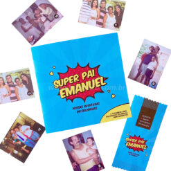 Mini Álbum de Figurinhas "Super Pai" Personalizado