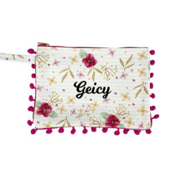 Necessaire Carteira Floral (CLIQUE PARA PERSONALIZAR)