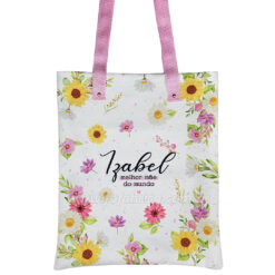 Bolsa "Melhor Mãe" Estilo Ecobag Personalizada c/ Nome