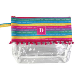 Necessaire Bag c/ Visor Personalizada c/ Inicial "D"