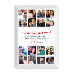 Quadro "O amor tudo sofre..." Personalizado