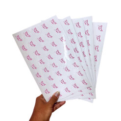 Kit c/ 5 Cartelas de Adesivos c/ a Marca