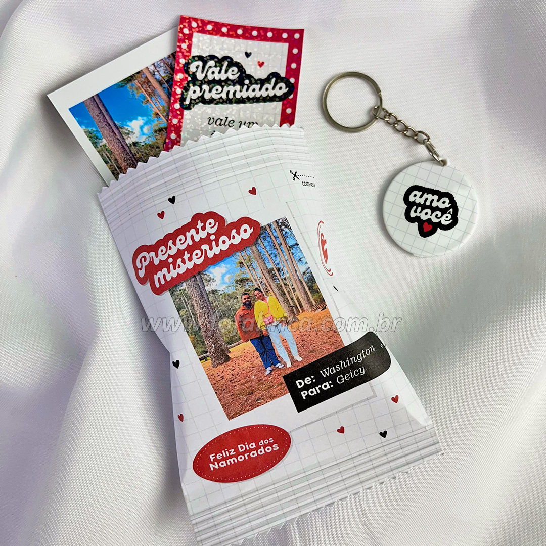 Kit Presente Misterioso Dia dos Namorados Personalizado