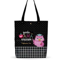 Bolsa "Gente que Ama Ensinar" Estilo Ecobag Personalizada
