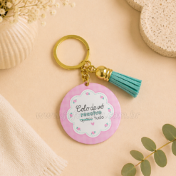 Chaveiro Tassel “Colo de Vó” Personalizado