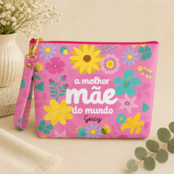 Necessaire Bag P “Melhor Mãe do Mundo” Personalizada