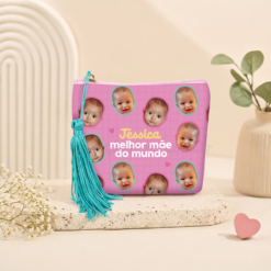 Porta Moedas Rostinhos “Melhor Mãe do Mundo” Personalizado
